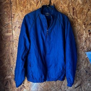 PGA TOUR Navy Blue full zip windbreaker Medium